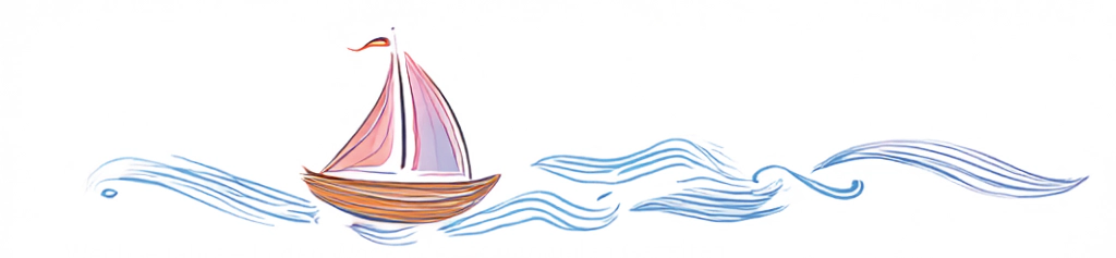 Segelboot Segel der Hormone